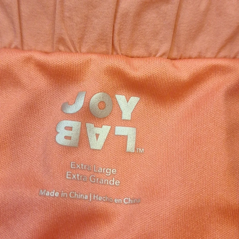JoyLab Vibrant Coral High Waisted Athletic Shorts Sz XL Inseam 2